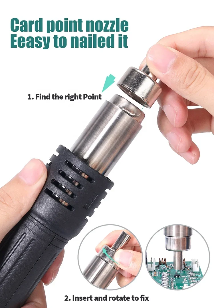 8786D Low Voltage Power Rework Welding Desoldering Station 2-in-1 Hot Air Welding Desoldering Soldering Station