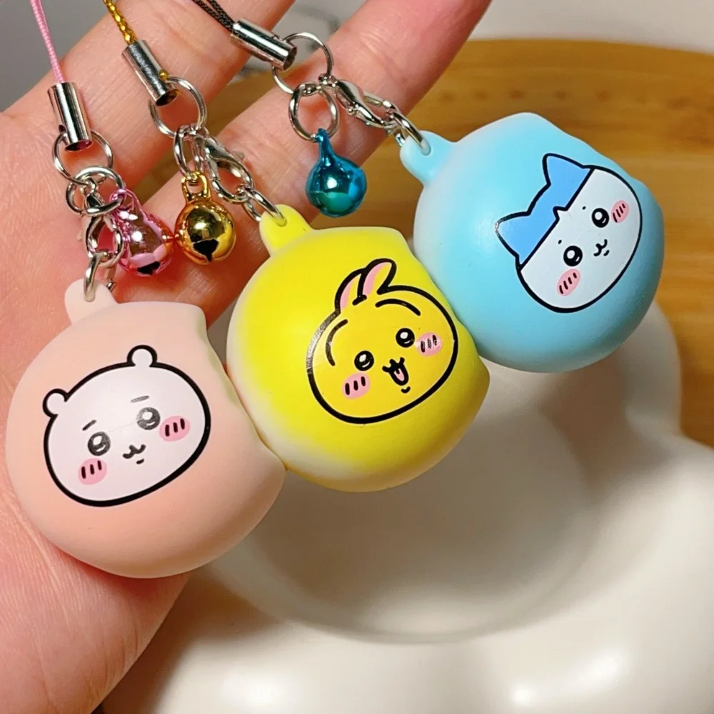 cute Chiikawa Hachiware Usagi Mini Cute Keychain Cartoon Animal Keyring Creative Pendant Pinch musicStress relieving toys