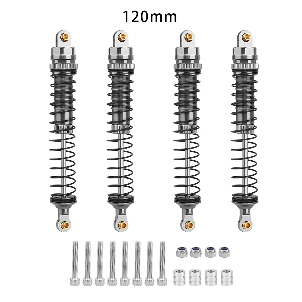 4 Stück 70 mm 80 mm 90 mm 100 mm 110 mm 120 mm Stoßdämpfer-Dämpfer für 1/10 RC Crawler Car Axial SCX10 III AXI03007 RBX10 GEN8 D90 TRX4 – Detail 33
