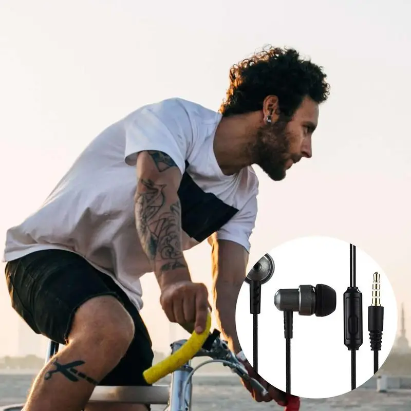 3.5Mm Directe Plug-In Bedrade Earphonein-Earheadset Oproep Beantwoorden En Beëindigen Knop Ontwerp Hot Koop Groothandel