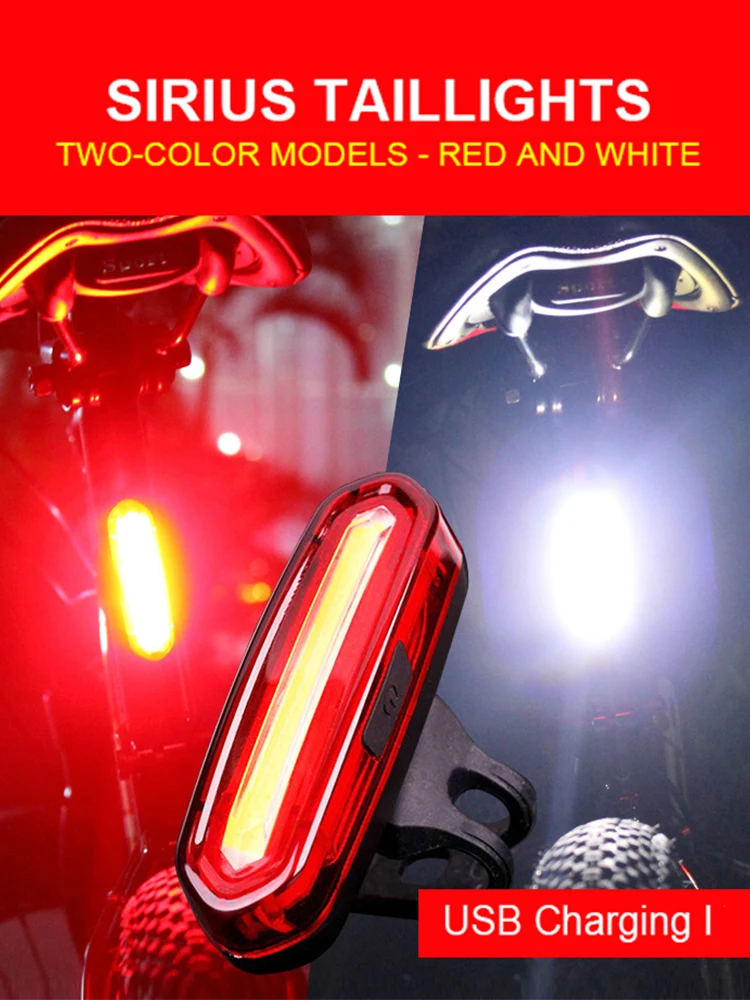 AliExpress cycle zone Bicycle Taillight MTB Red Light Bike Rear Light Cycling Warming Safety Lamp USB Rechargeable Led Bike Light Bike Accessories