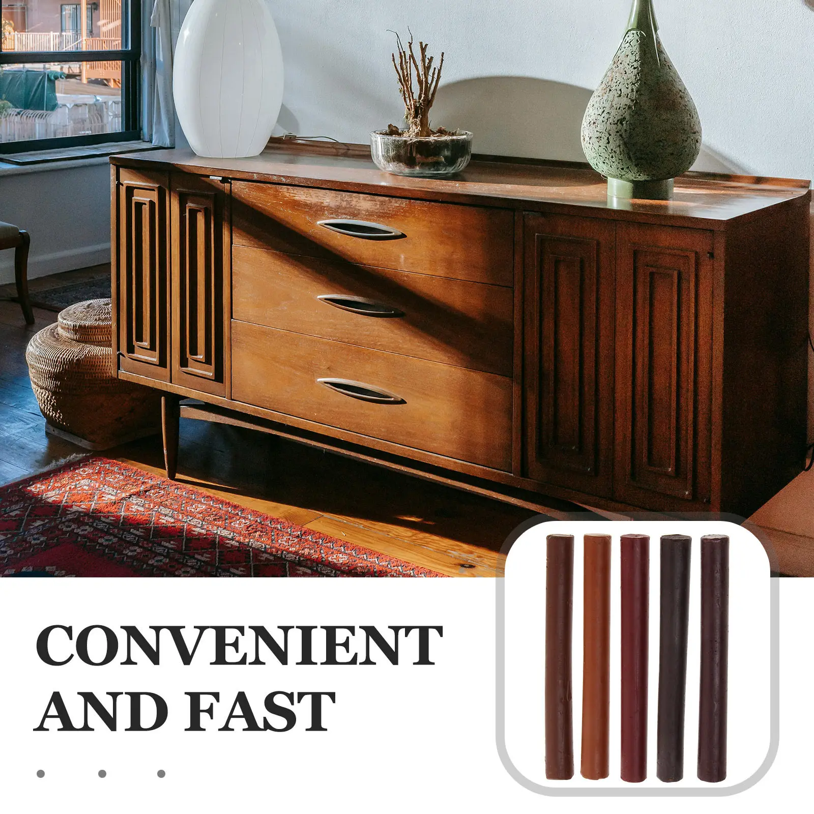 

Набор из 5 восковых карандашей для ремонта мебели, маркеры для устранения царапин на деревянных полах, портативные маркеры-краски для деревянной мебели