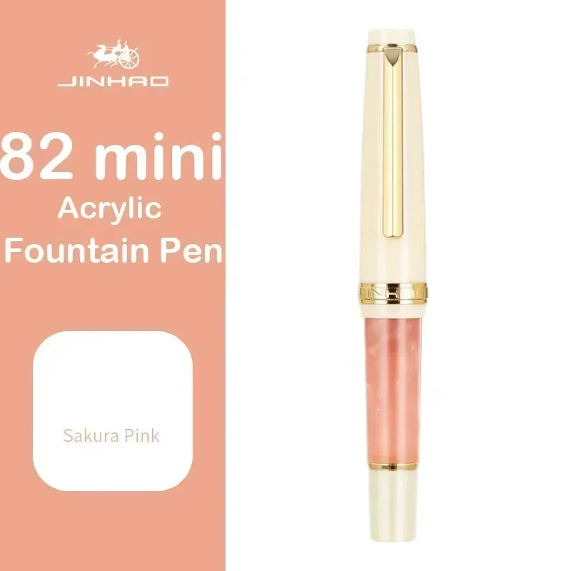 Jinhao 82 Mini Cute Short Portable Pocket Fountain Pen stationery  Calligraphy Practice Writing Business Pen School Supplies