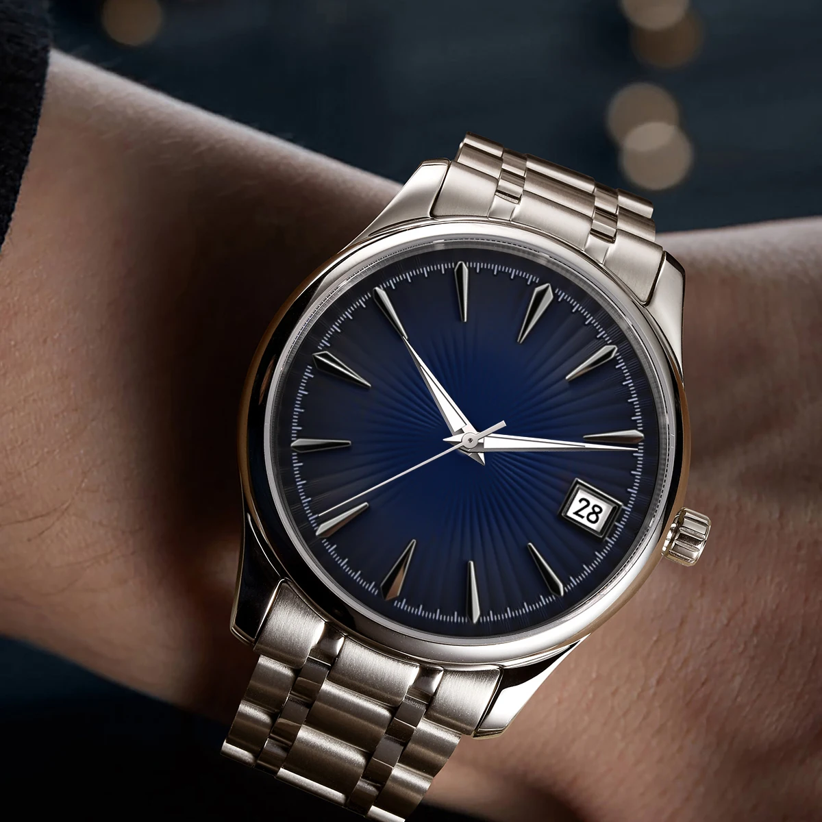 New High Quality 29mm Cocktail Dial Suitable For NH35 NH36 Movement Vertical Stripe Dial Watch Modification Accessories