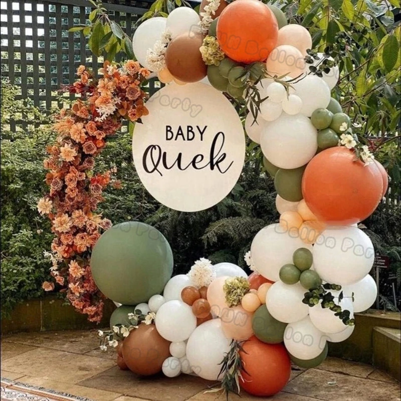 Double Stuffed Nude Balloon Garland Arch Kit Boho Wedding Birthday Party Rose Gold Metal Latex Balloons Baby Shower Decorations