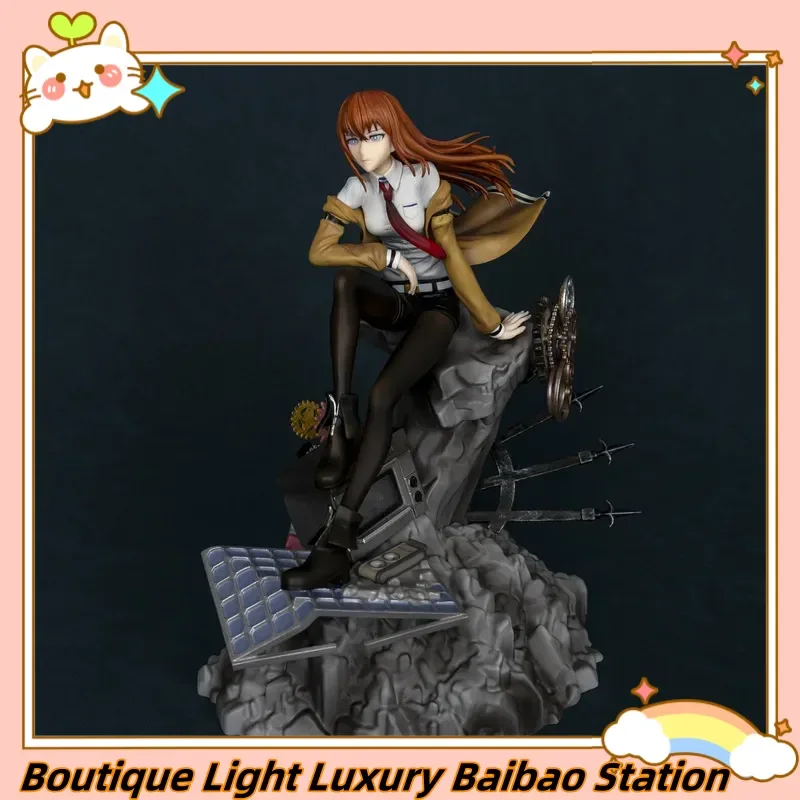 

Steins;Gate Makise Kurisu Anime Action Figure 25.5cm Pvc Collectible Laboratory Theme Desktop Decoration Gift For Fans