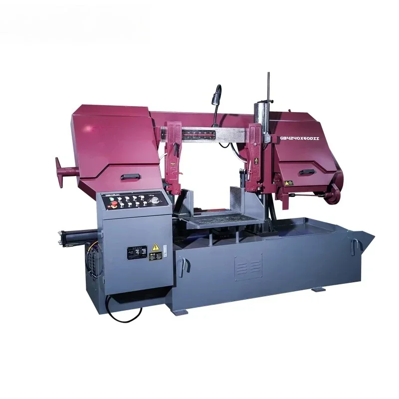Maximum 600mm sawing capacity Adjustable cutting speed Automatic metal band saw