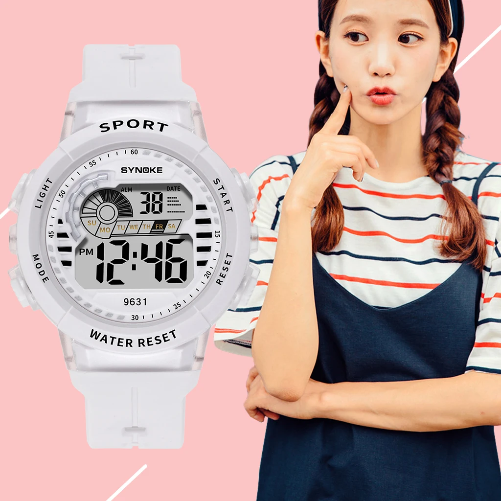 CQ115 Fashionable Children's Watch Waterproof Calendar Display Student Electronic Watch Casual Clock Gift Watch for Children