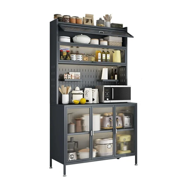

Kitchen rack side cabinet floor to ceiling multi layer oven locker microwave oven electriunct