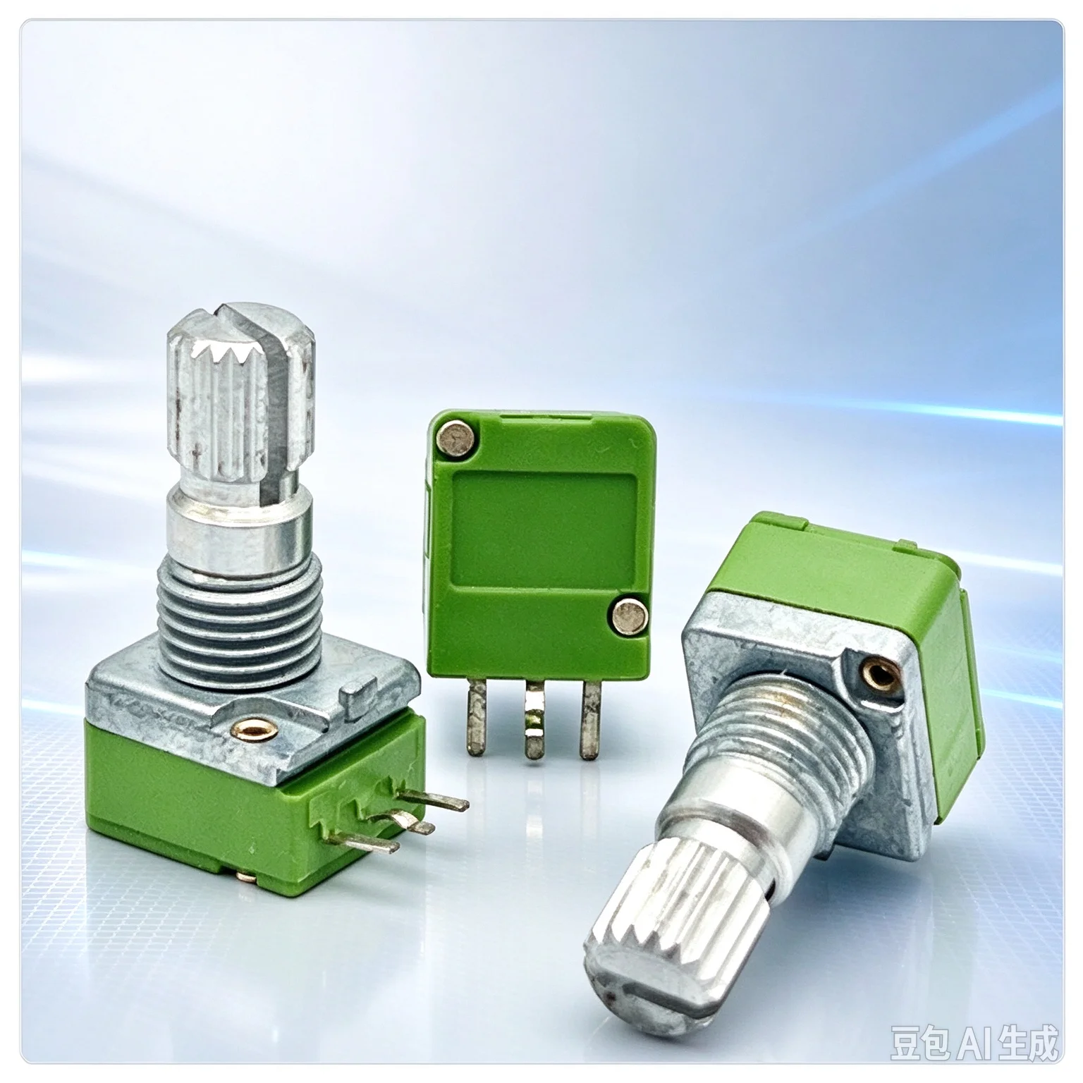 10pcs  Precision for ALPHA RK09 Single Potentiometer A50K/B50K 15MM Shaft 3Pin Audio Tuning