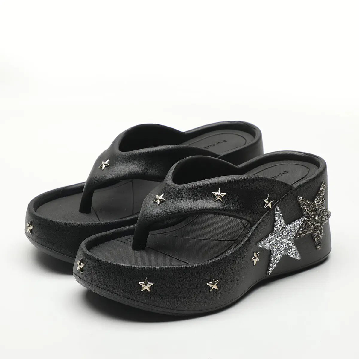 Fashion Cool Slippers Y2K Stars Flip-flops Women's Summer New Punk Style Slip-flops