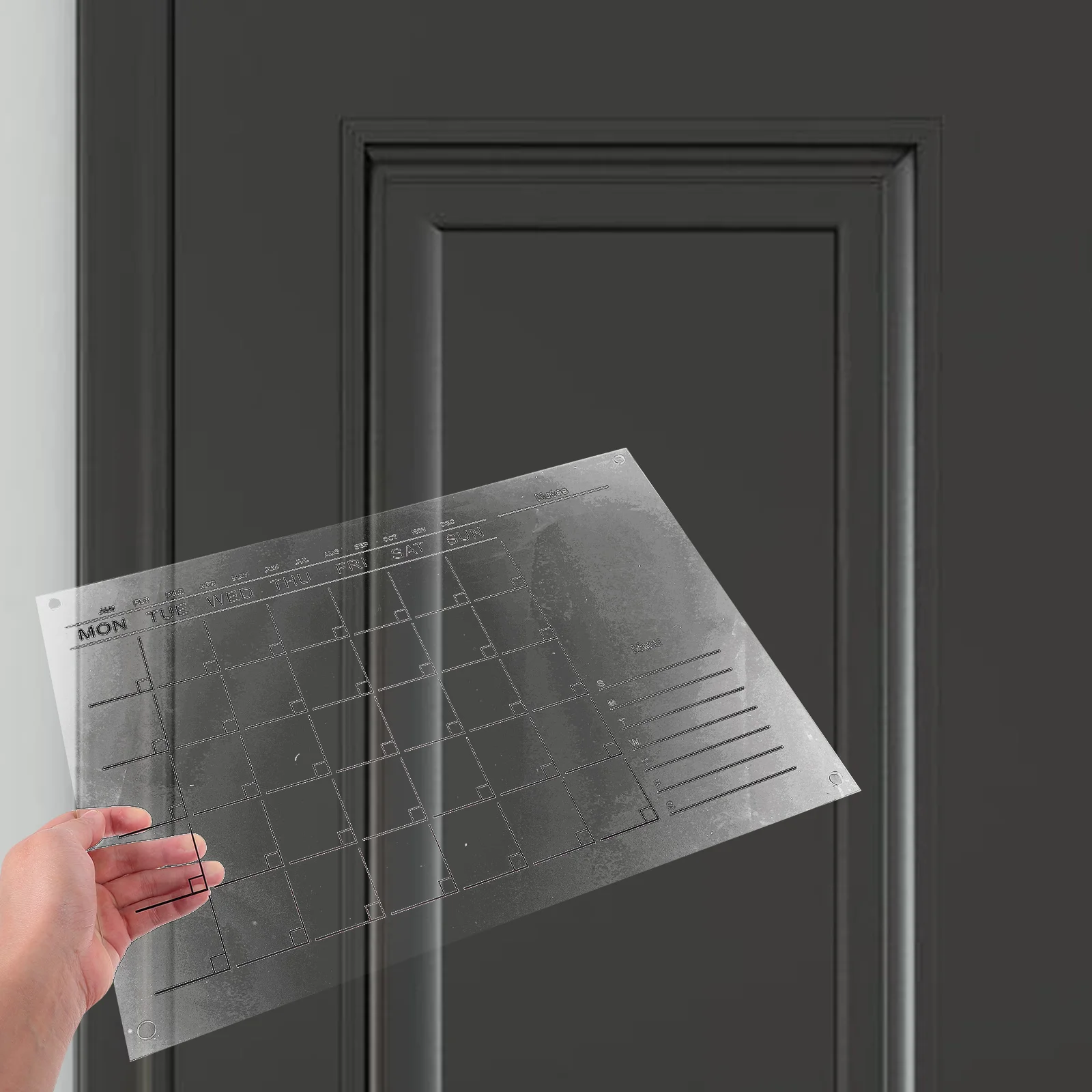 

1Set Hanging Acrylic Wall Calendar Clear Weekly Planner Board Home Office Decor Acrylic Dry Erase Board Wall Calendar Dry Erase