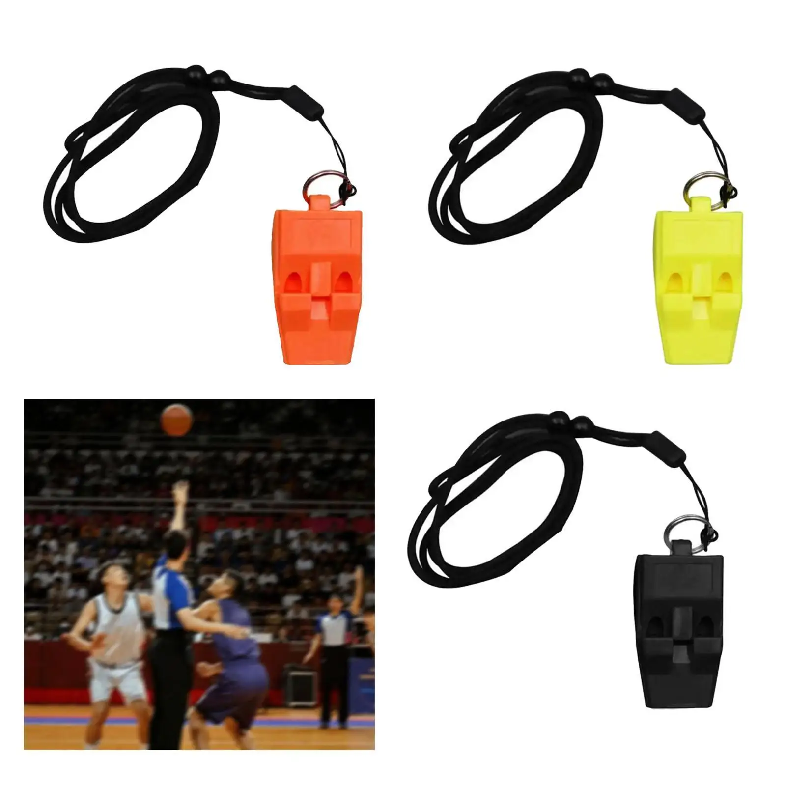 Fischietto sportivo, fischietto sonoro forte e nitido, scarpe da ginnastica portatili, Versatile con cordino, fischietto per arbitro per