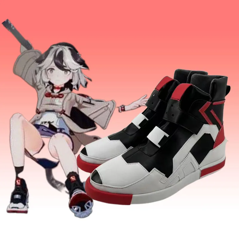 

Anime Honkai Impact 3 Coralie 6626 Planck Cosplay Shoes Short Boots Cosplay Costume Prop Shoes for Halloween Carnival Party