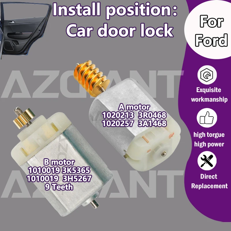 

1010019 3K5365/1020213 3R0468 Мотор привода дверного замка автомобиля для Ford C-Max I S-MAX/Galaxy III/Focus II/Mondeo 2.0 IV IV/Kuga I