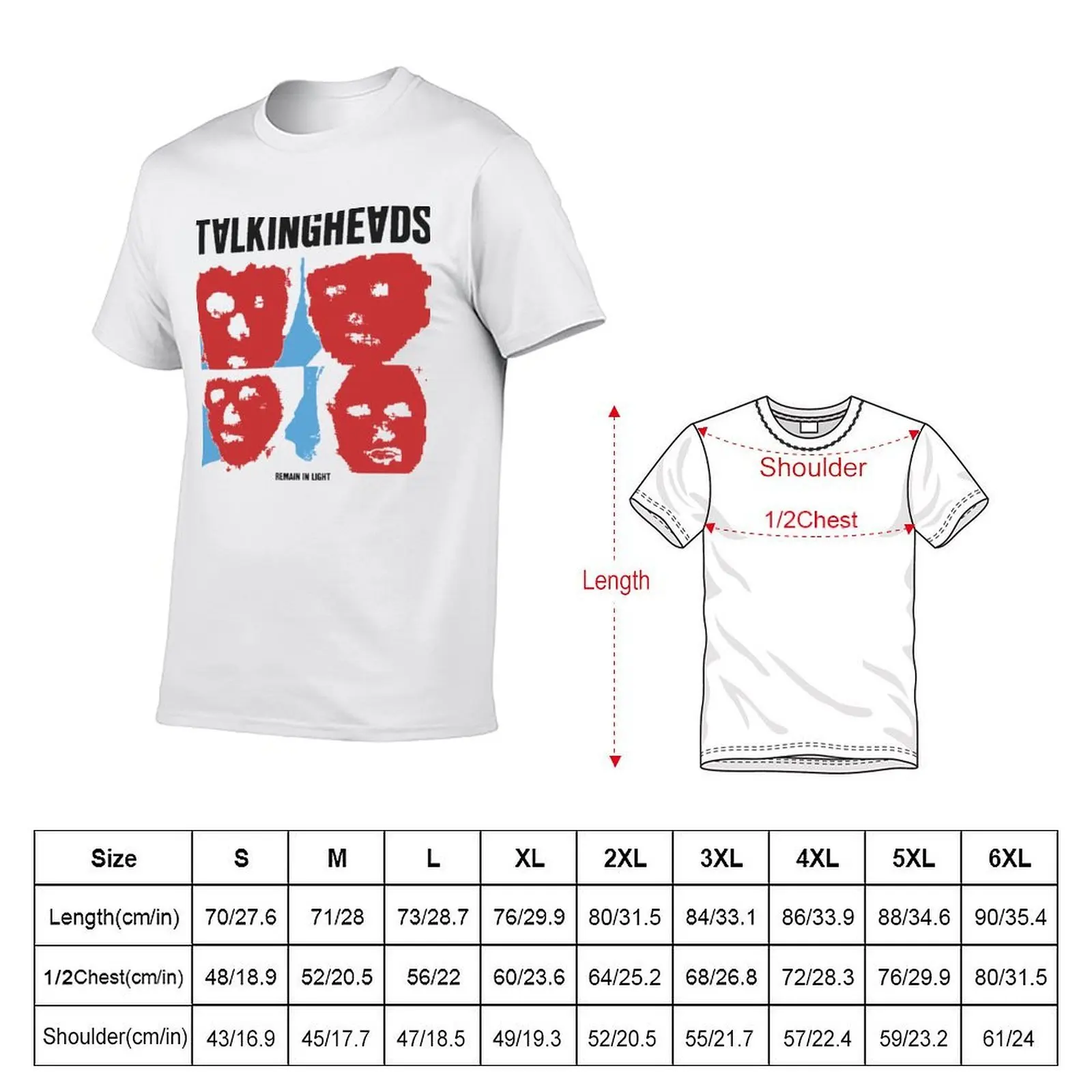 Talking Heads - Remain in Light T-Shirt customs shirts graphic tee Short sleeve tee men