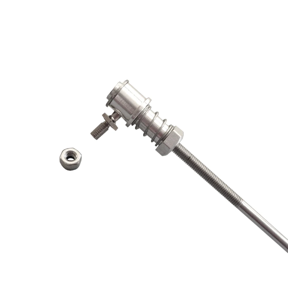 Hebilla de cabeza de bola de liberación rápida de Metal M3, varilla de timón del acelerador, localizador de resorte, ajustador de conexión de junta de hebilla para modelo de barco de coche RC