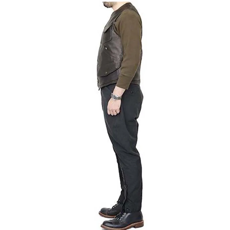 YUTU&MM mei mei homemade gray breeches men's spring new suit fabric trousers knight pants bloomers couple casual pants