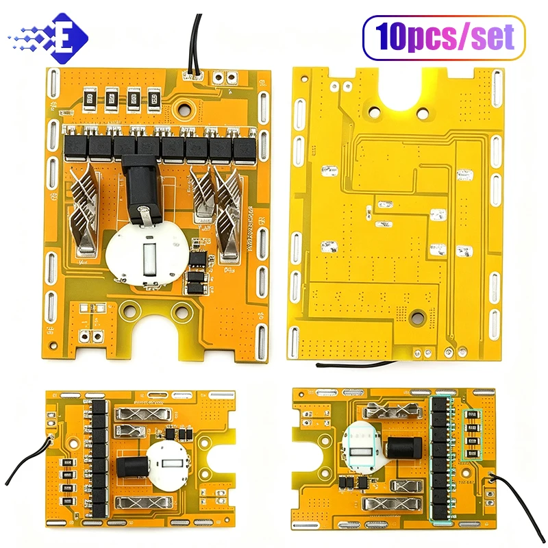21v 18650 Balanced Protection Plate 8 Mos Three Defense Protection 4 Alloy Resistor Bms Board For Lithium Battery Pack Assembly