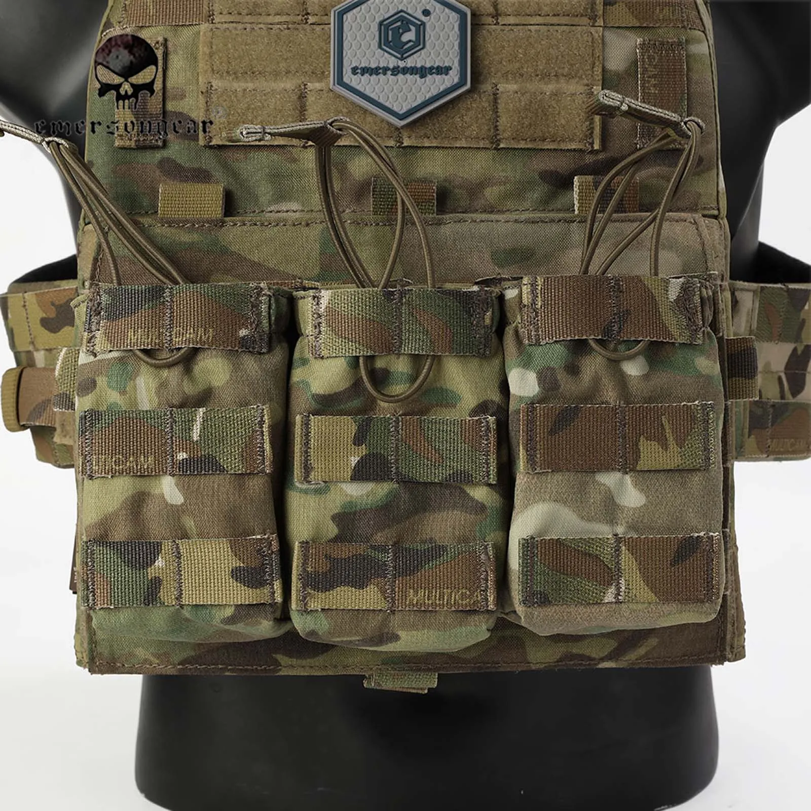 EmersonGear Bolsa portacargadores triple abierta 7.62mm nailon - imagen 4
