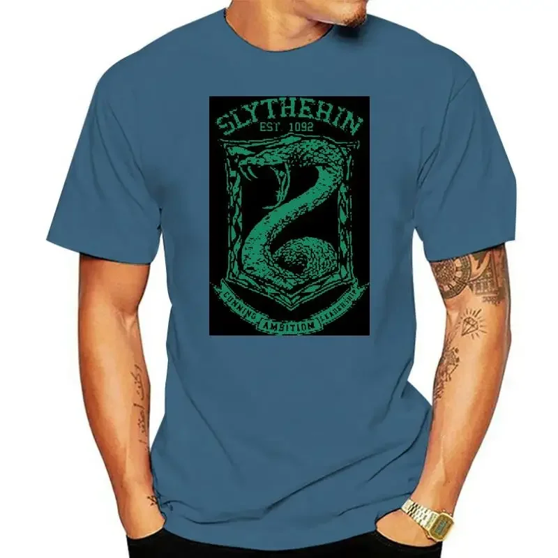 Men T-Shirt Tees Top Men Tshirt Slytherin Slytherin Oversized Graphic Harajuku Men Clothing Summer Funny Style Tops Fashion new