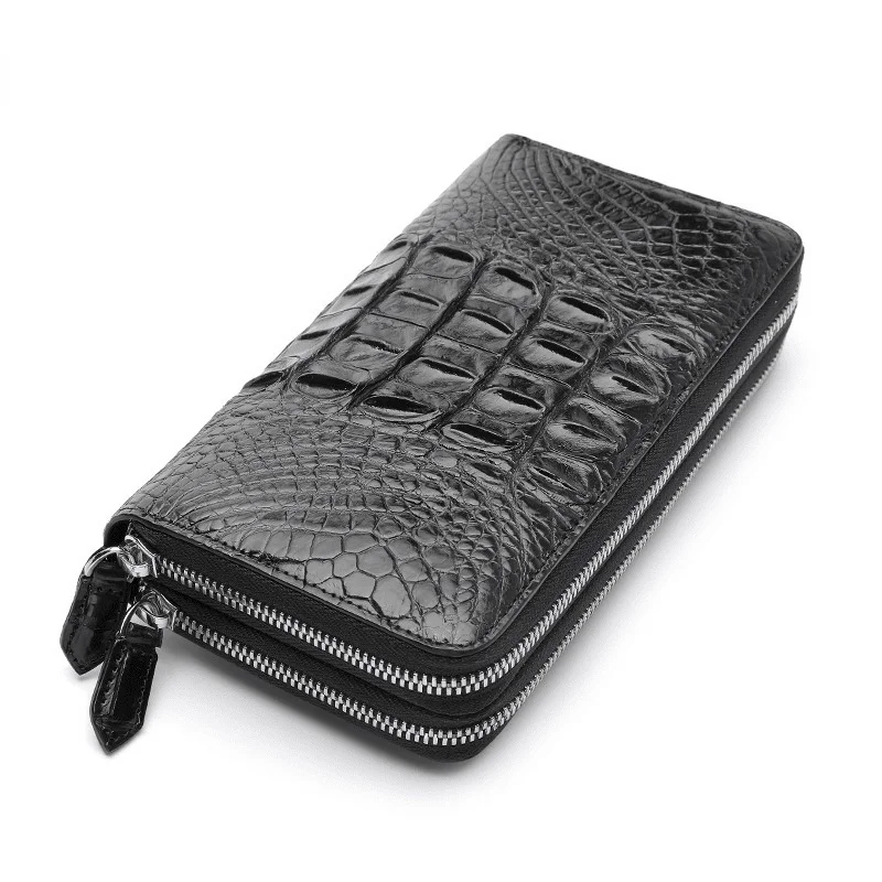 

Men's Genuine Leather Double Pull Wallet High Quality Medium Long Leisure Clip Bag High-capacity Fashion Business Clutch Purse