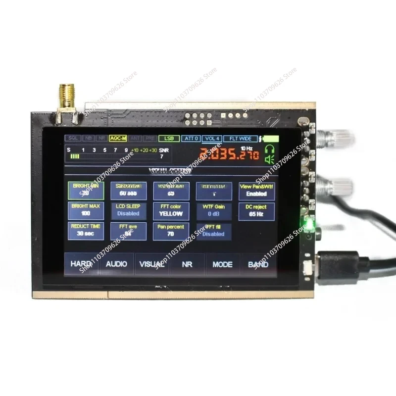 50K ~ 200Mhz 400 ~ 2Ghz Malachiet Ontvanger Sdr Software Radio Dsp Alle Modus Ontvanger Am ssb Nfm Wfm Analogen Modulatie