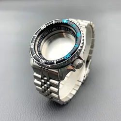 42mm Mod SKX007 SRPD Watch Case and Strap Set Fit NH35 NH36 4R 7S Movement Sapphire Crystal Glass Watch Case and Bracelet Kits