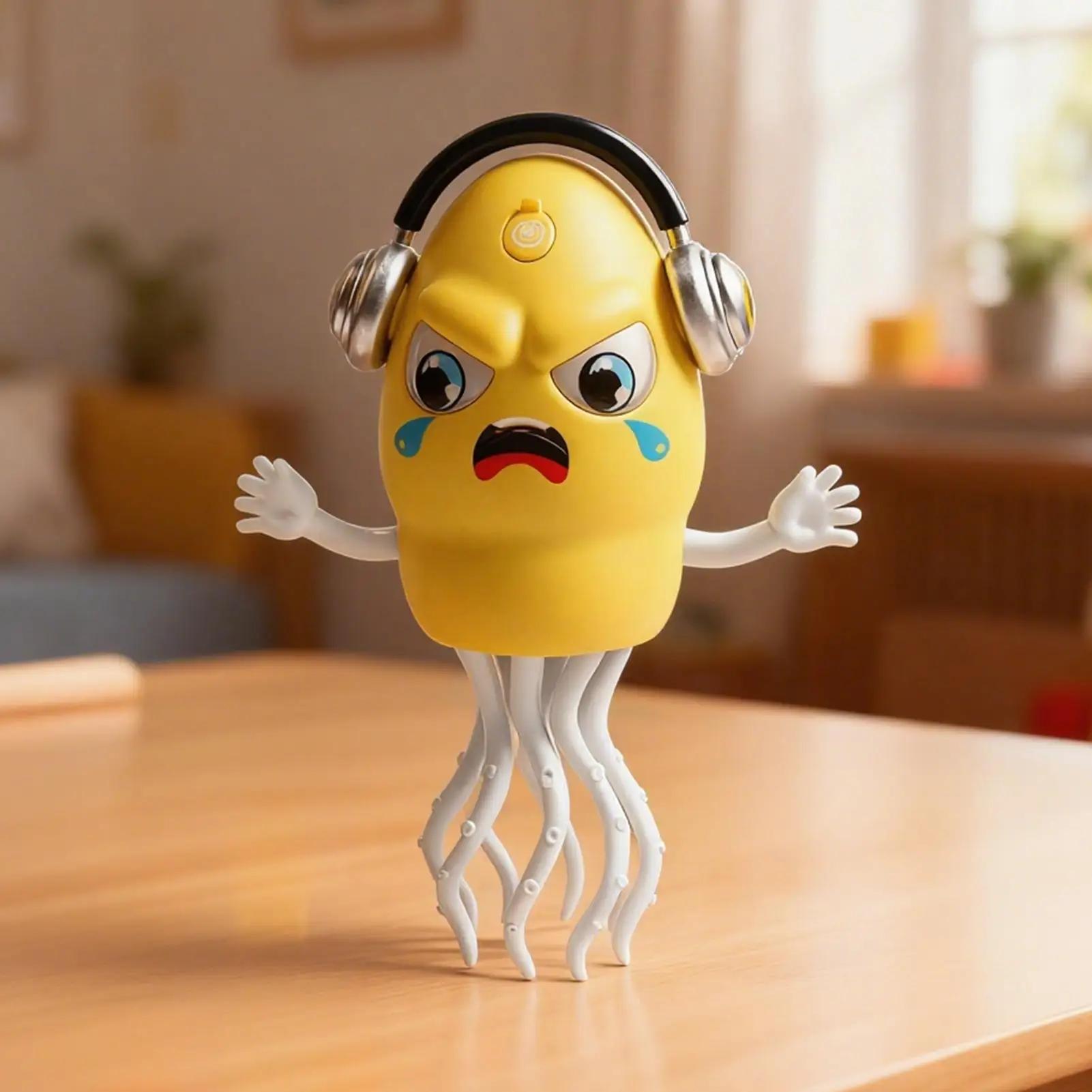 Dança polvo brinquedo sensor de obstáculo automático lula recarregável polvo dança brinquedo com luz & música para o bebê barriga playtime