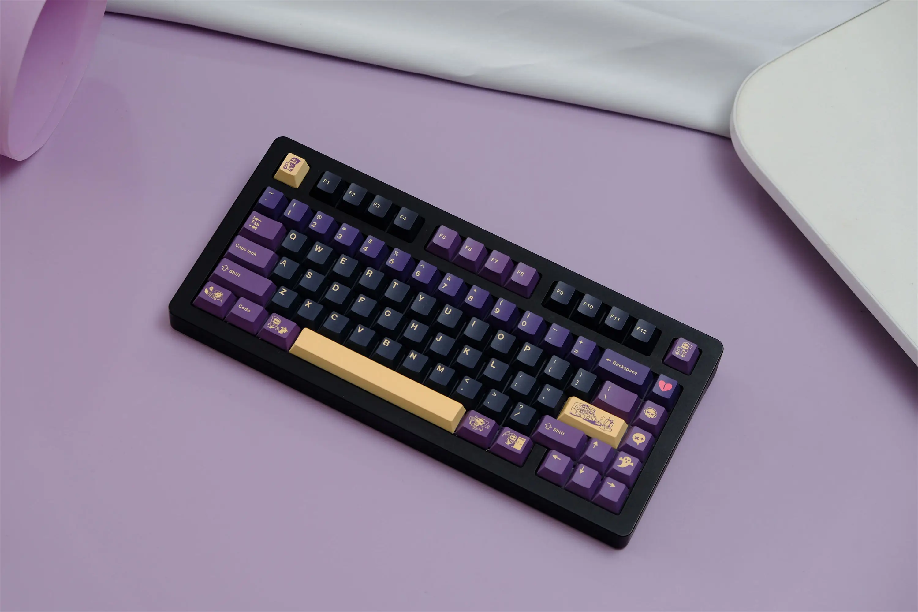 Grim Reaper Keycaps 150 Keys PBT Material Cherry Profile DYE-SUB Personalized For MX Switch Alice Mechanical Keyboard Keycaps