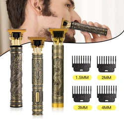 T9 usb máquina de corte cabelo elétrico recarregável nova máquina de cortar cabelo homem barbeador aparador para barbeiro profissional aparador barba