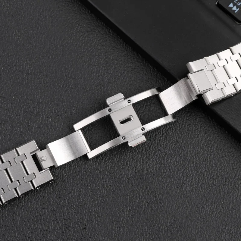 26mm 316L Stainless Steel Bracelet For AP 15400 Audemars Piguet Royal Oak GA2100 2110 Strap Men Watch Band