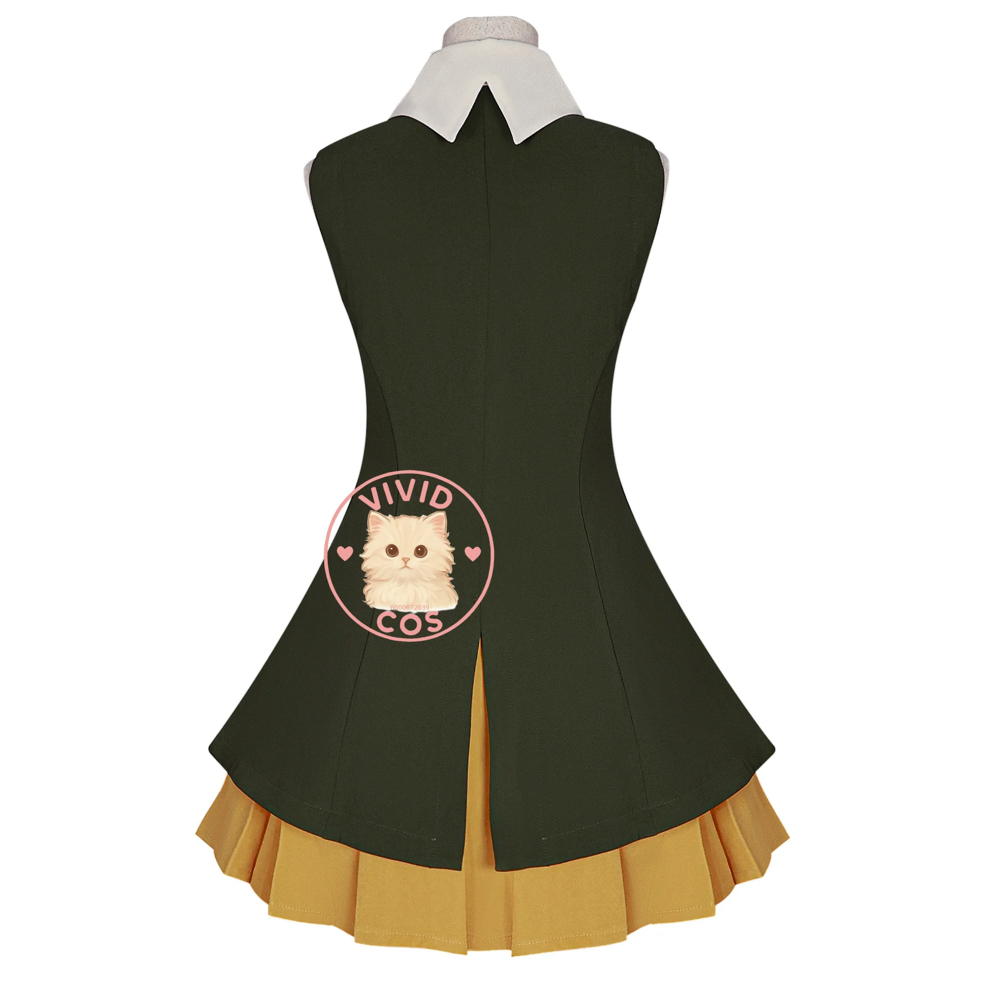 Anime Cardcaptor Sakura Cosplay Costume Sakura Kinomoto Role Play Daily Clothes Green Dress for Women Adult Halloween Party Suit