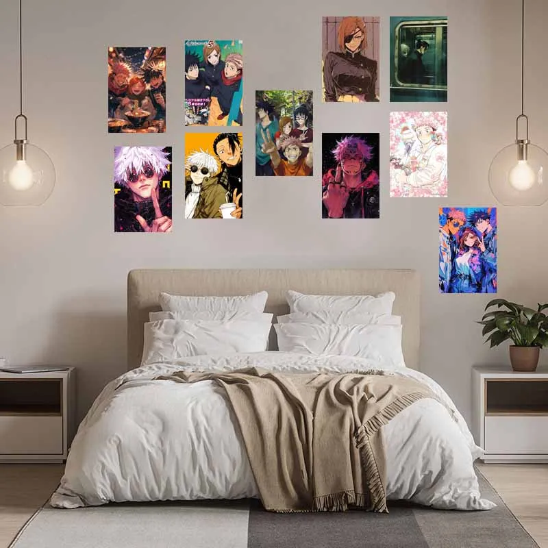 10/30 قطعة خمر أنيمي Satoru Gojo Ryomen Sukuna المشارك بطاقات مجموعة DIY بها بنفسك ديكور المنزل جدار الكولاج عدة الصور الجمالية المراهقين الهدايا #3