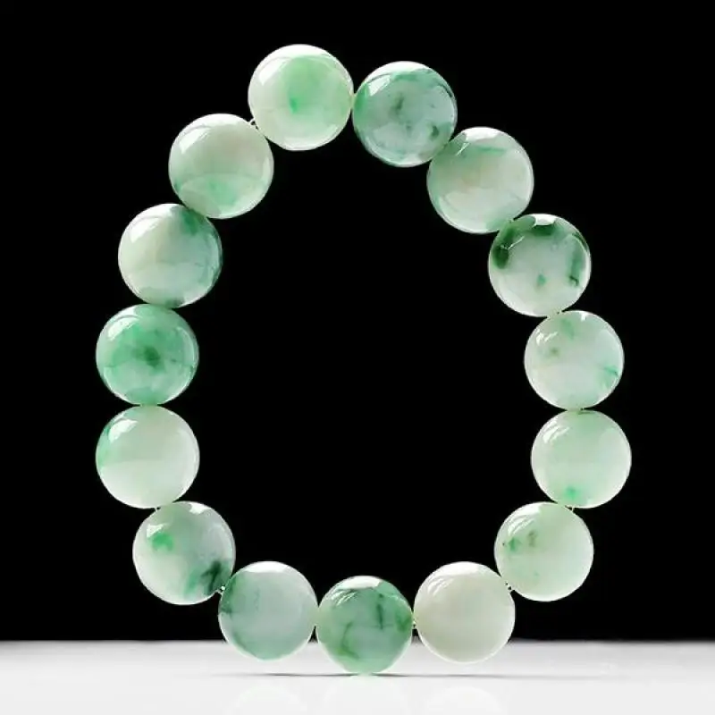 

13mm Myanmar Jadeite Ice Floating Jade Bracelet Men Women Fine Jewelry Genuine Natural Burma Jades Stone Bangle Bracelets