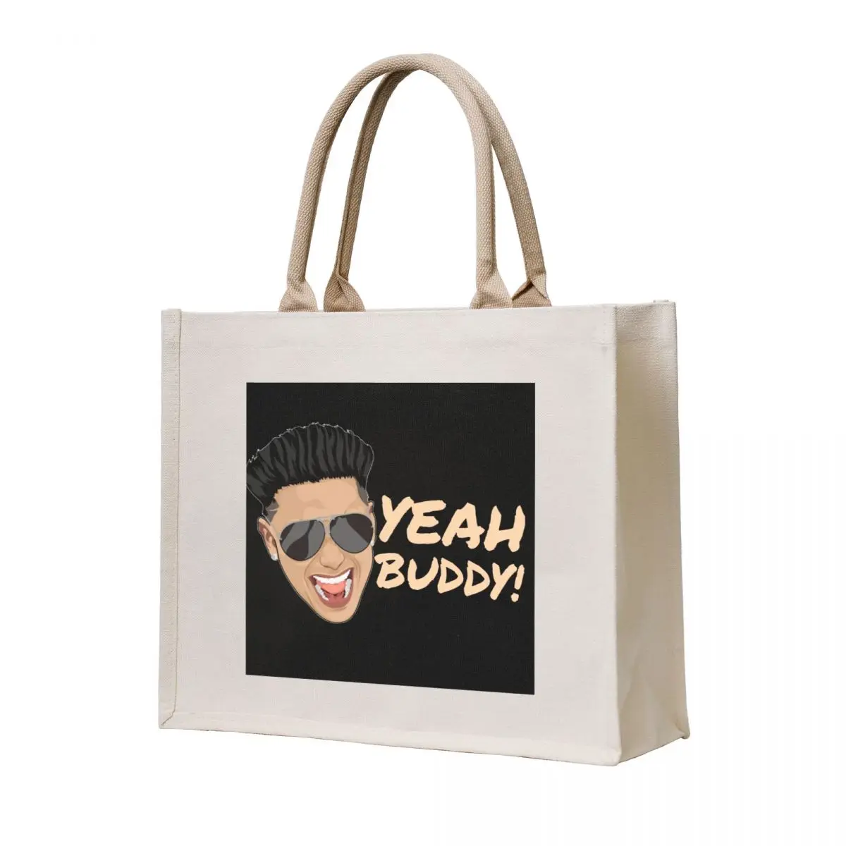

Dj pauly d yeah buddy jersey shore Tote Bag ecological bags large size bags canvas tote bag Handbags women