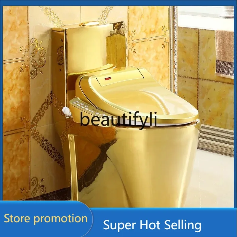 

a176 No water pressure smart golden toilet household multi-function fully automatic drying instant hot toilet