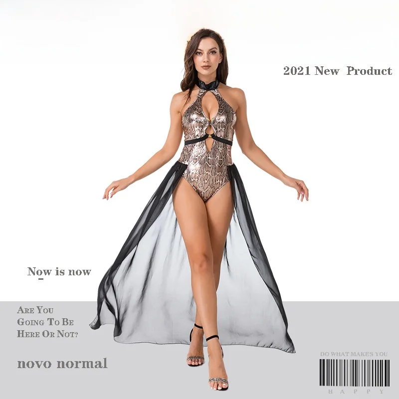 Loween rainha cosplay traje cobra demônio medusa desempenho traje par outfit material de poliéster coleção verão