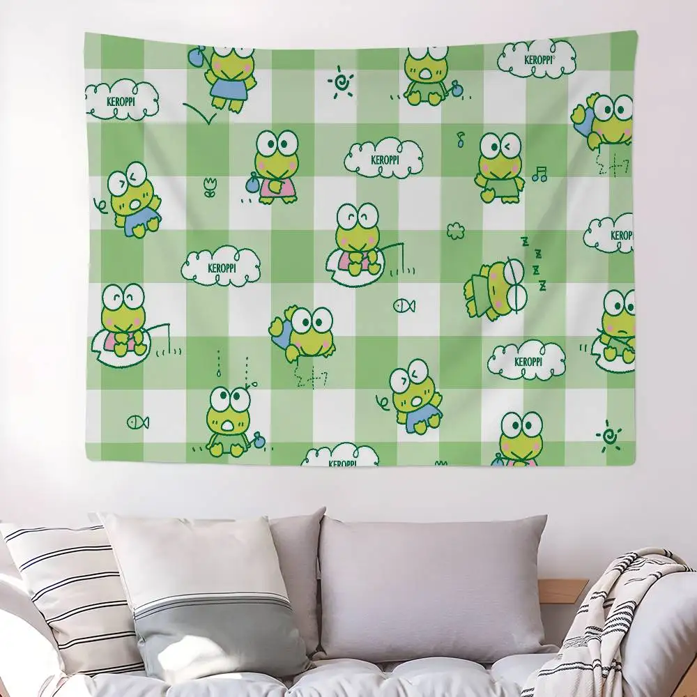 Cartoon K-KeroppiS Cute Hanging Bohemian Tapestry Bohemian Wall Tapestries Mandala Cheap Hippie Wall Hanging