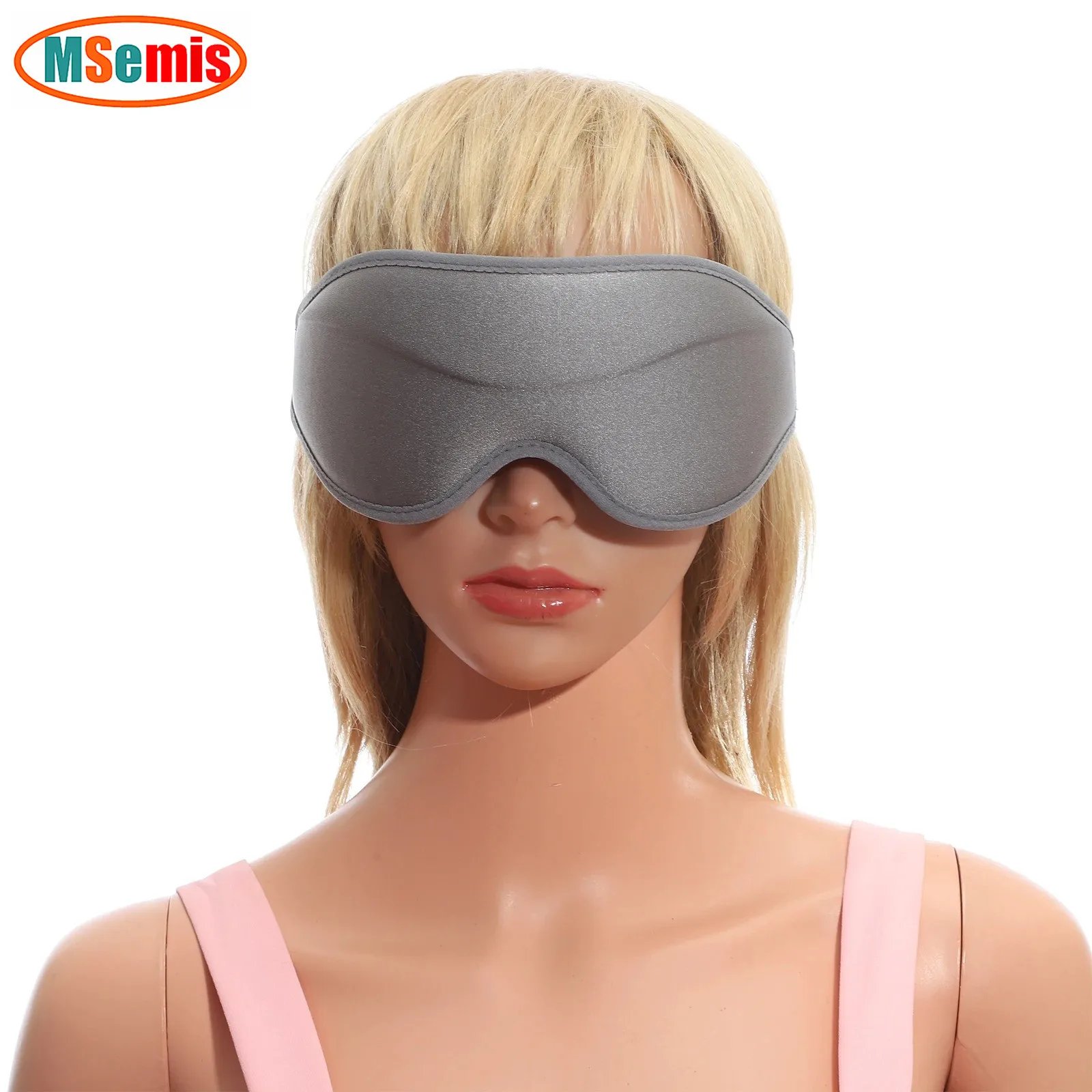 

3D Sleeping Mask Total Blackout Super Soft Eye Mask Adjustable Fit Eye Mask for Home Office Sleeping Traveling Meditation Yoga