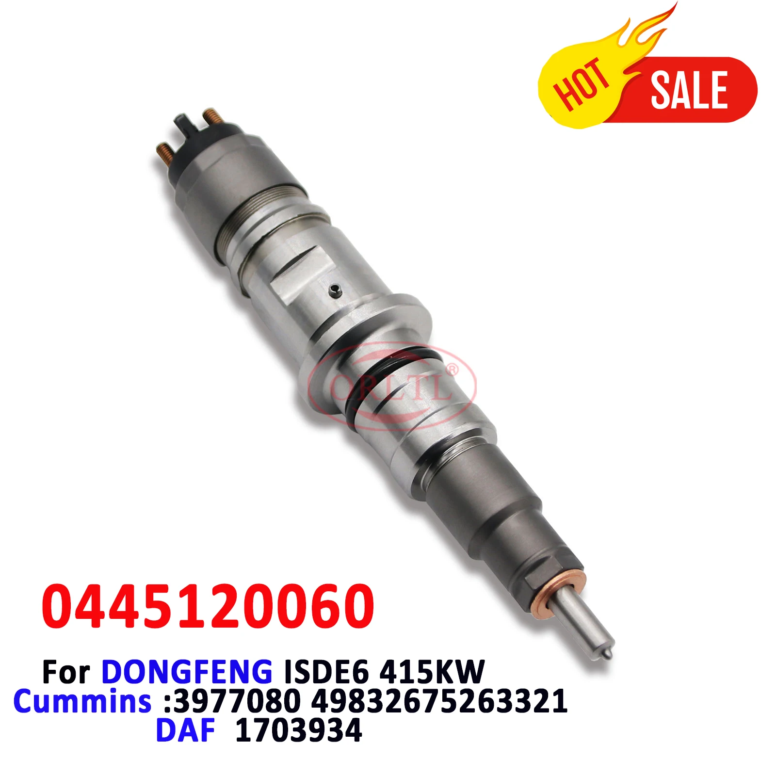 

ORLTL 0445120060 1703934 CRIN 1-16 Injection ISDE6 Diesel Injectors 0 445 120 060 Common Rail Fuel Injection For Cummin LSBe DAF