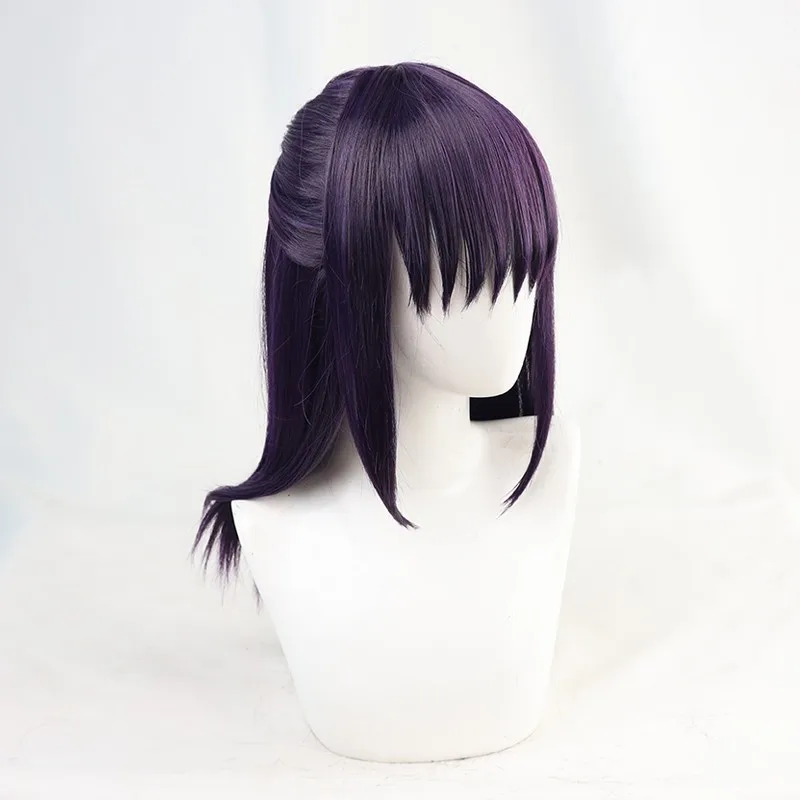 

Jujutsu Kaisen: Cosplay Wig For Anzai Kageki Deep Purple Half-up Medium-length Hair