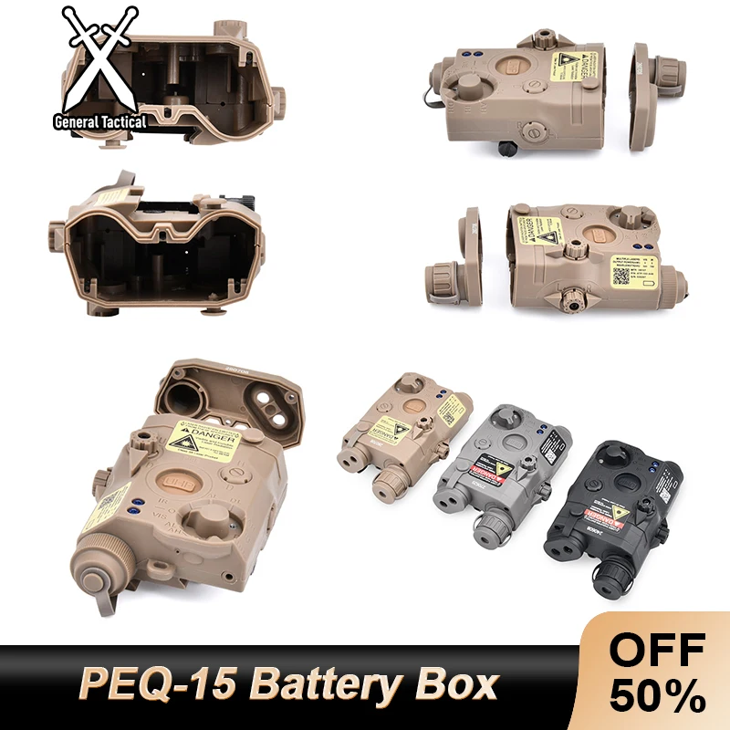 PEQ-15 AR/PEQ Model UHP Version Non-Functional Dummy Battery Box Rail Hunting Accessories PEQ 15 Battery Box for Toy Gun
