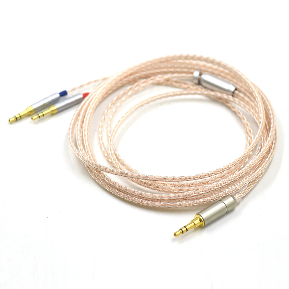 16Cores UPOCC Single Crystal Copper Silver Mixed Headphone Upgrade Cable for Hifiman Sundara Ananda HE1000se HE6se HE400