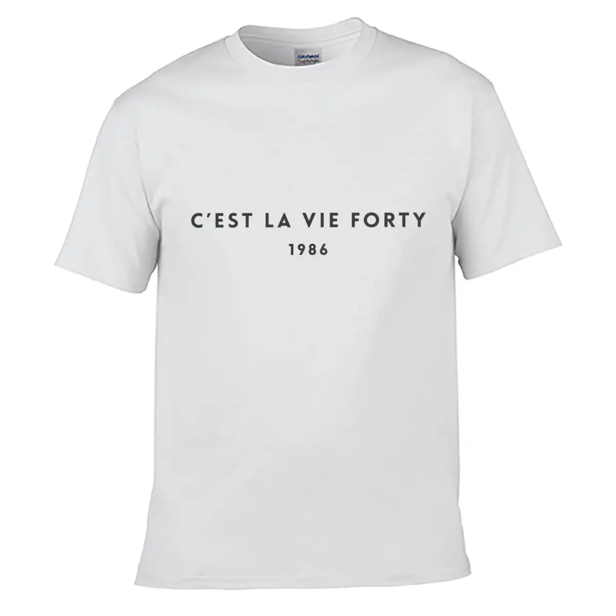 Cest La Vie Forty 1986 Typography short-sleeved T-shirt Casual Tee