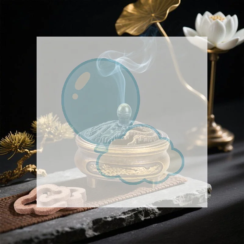 1Pcs Vintage Zinc Alloy Incense Burner With Fine Dragon Carving And Hollow Lid Perfect For Home Meditation Yoga Aromatherapy