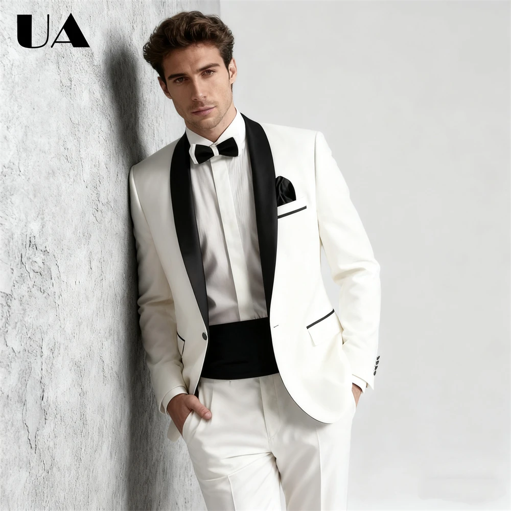 

1 Piece Suit Jacket for Men XXS-7XL One Buttom Suit Blazer Plus Size Shawl Neck Dinner Dating Business Evening Prom Suit Attire