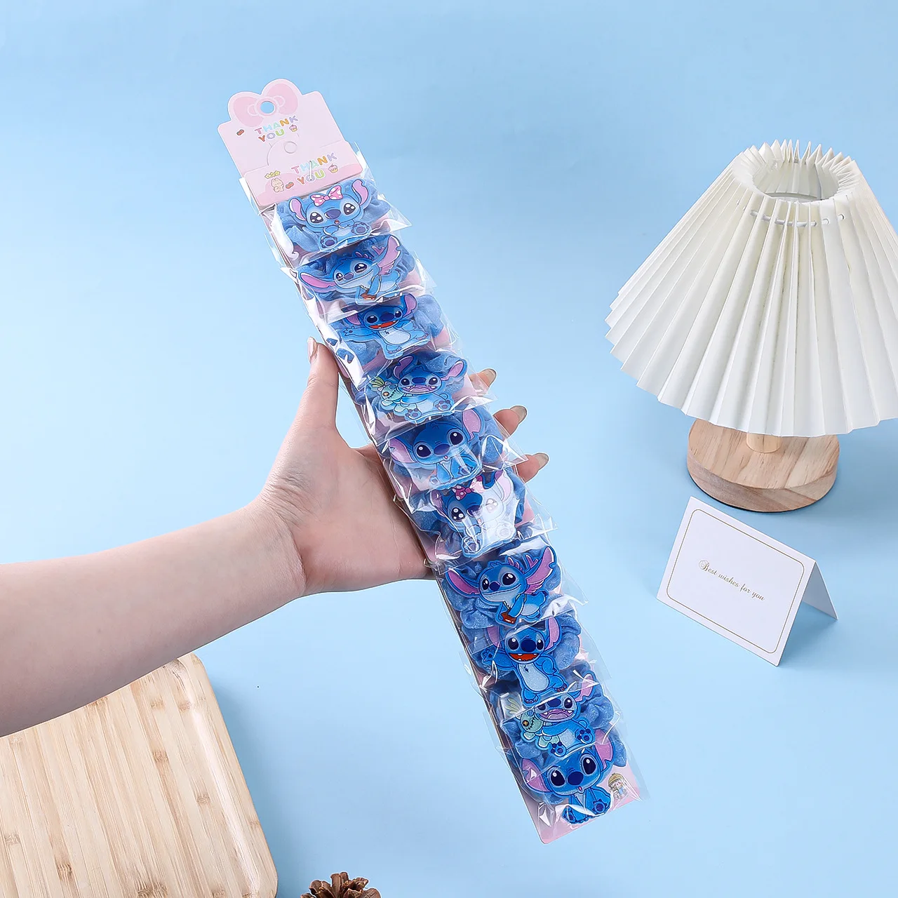 Disney Lilo & Stitch Hair Rope for Women Cartoon Toys Children Kawaii Stitch Acrylic Rubber Band Hair Accessoires Girl Gifts