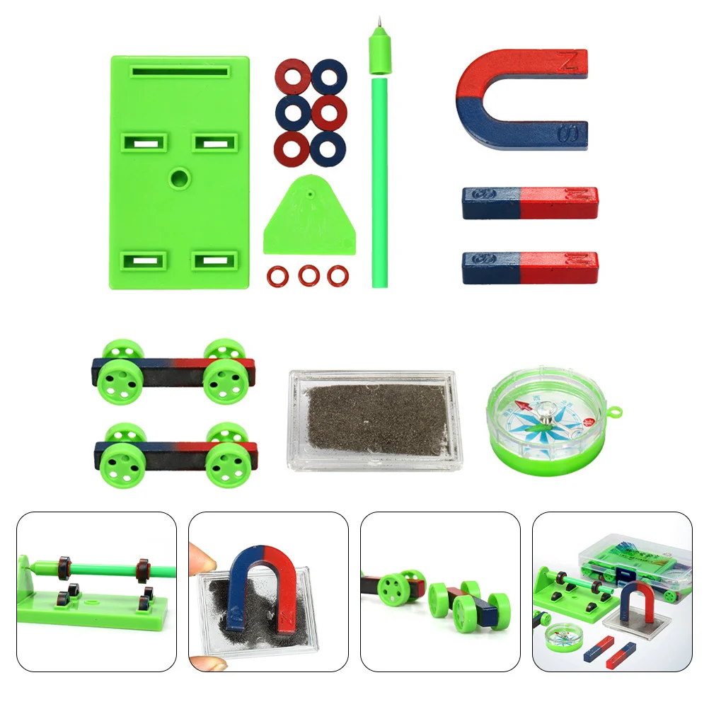 

Magnet Set for Teaching Aid 12 Pieces ABS Plastic Educational Physics Toy Experimental Equipment Perfect