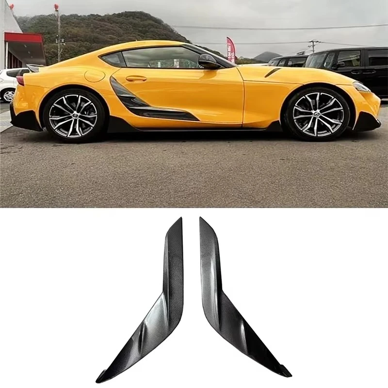 

For Toyota GR Supra A90 MK5 2019-2020 TRD Style High Quality Dry Carbon Fiber Auto Door Panel Side Door Trims
